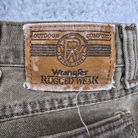 Vintage Wrangler Mens Upland Hunting Pants 33x29 Brown Brush Guard Double Knees - Picture 5 of 16